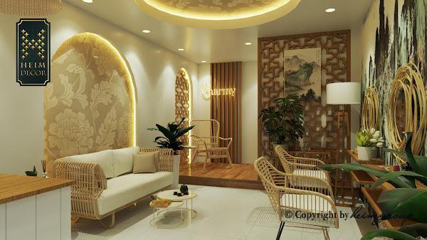 Chọn vật liệu cho nội thất spa