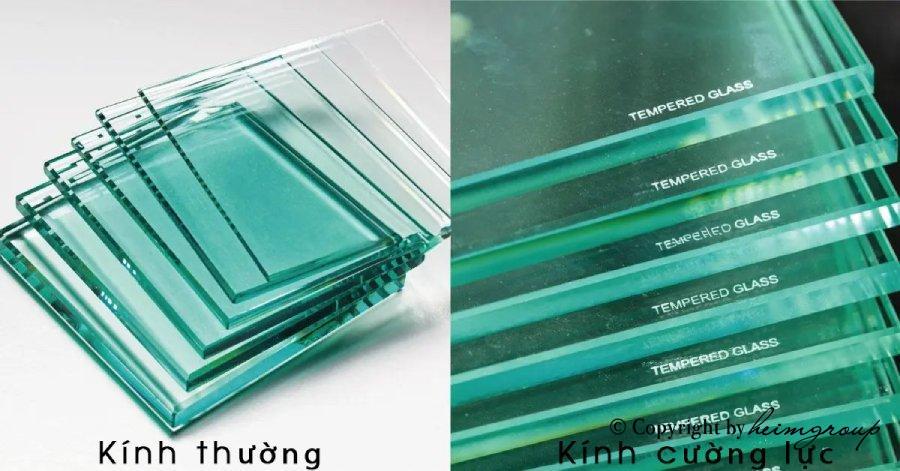 Kính thường và kính cường lực