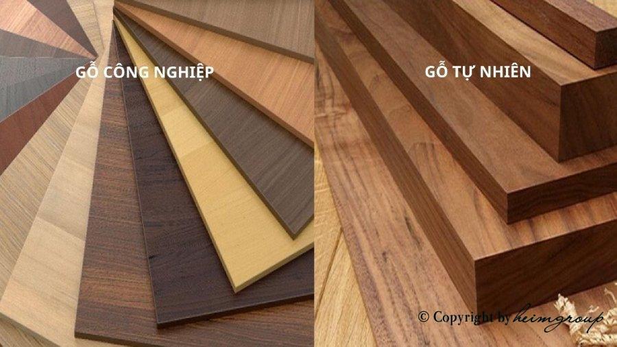 Gỗ tự nhiên và gỗ công nghiệp